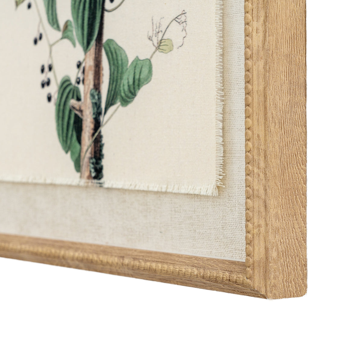 Flora & Fauna Collection Shrikes On Linen In Beaded Frame – alternate view 2