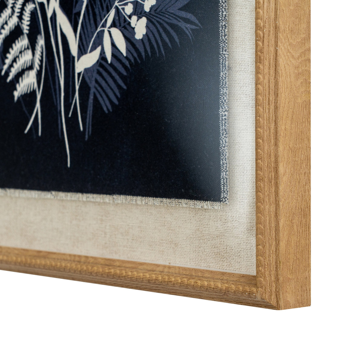 Flora & Fauna Collection Meadow On Linen In Beaded Frame – alternate view 2