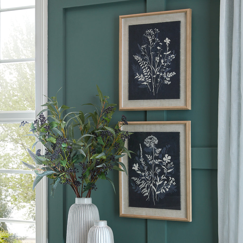 Flora & Fauna Collection Grove On Linen In Beaded Frame – alternate view 3