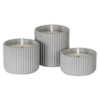 Luxe Collection Natural Glow Chalk Ribbed Medium Led Candle – alternate view 3