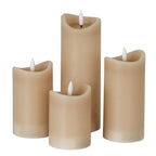 Luxe Collection Natural Glow 2.75x4 Taupe Melted LED Candle – alternate view 3