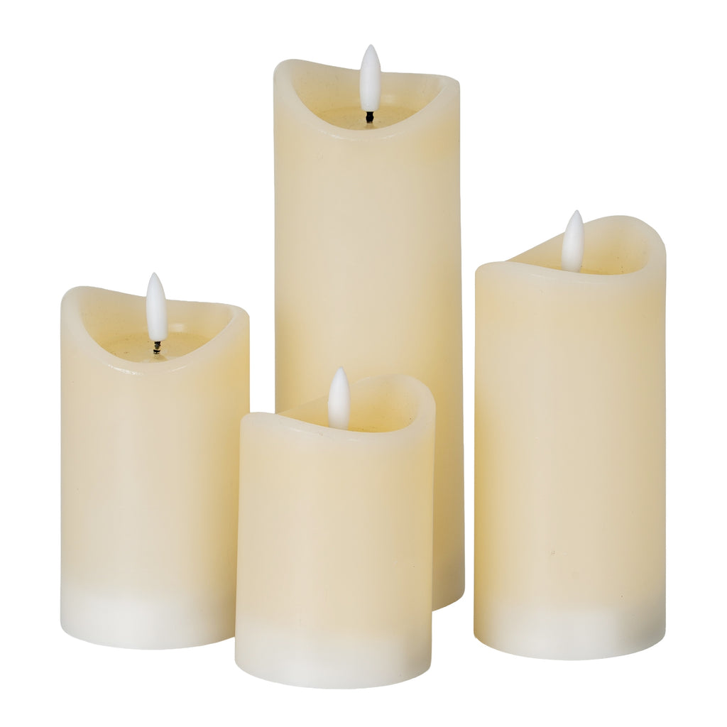 Luxe Collection Natural Glow 2.75x5 Cream Melted LED Candle – alternate view 3