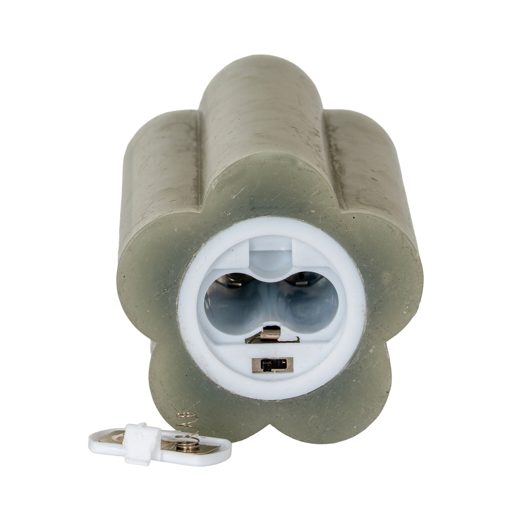Luxe Collection Natural Glow 2.75x5 Grey Pillar LED Candle – alternate view 5
