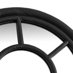 Black Wood Tall Arched Window Mirror – alternate view 3