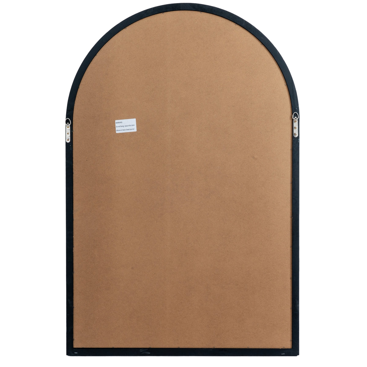 Black Wood Arched Window Mirror – alternate view 5