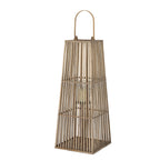 Large Silo Wicker Lantern With Glass Holder – alternate view 3