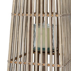 Medium Silo Wicker Lantern With Glass Holder – alternate view 5