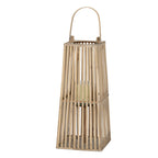 Small Silo Wicker Lantern With Glass Holder – alternate view 3
