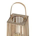 Small Silo Wicker Lantern With Glass Holder – alternate view 4