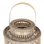 Cylinder Wicker Lantern With Glass Holder – alternate view 3