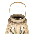 Large Peardrop Wicker Lantern With Glass Holder – alternate view 3