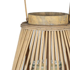 Large Peardrop Wicker Lantern With Glass Holder – alternate view 4