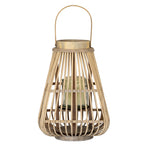 Medium Peardrop Wicker Lantern With Glass Holder – alternate view 2