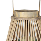 Medium Peardrop Wicker Lantern With Glass Holder – alternate view 4