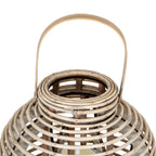 Large Round Willow Lantern With Glass Holder – alternate view 3