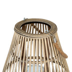 Large Ellipse Wicker Lantern With Glass Holder – alternate view 3