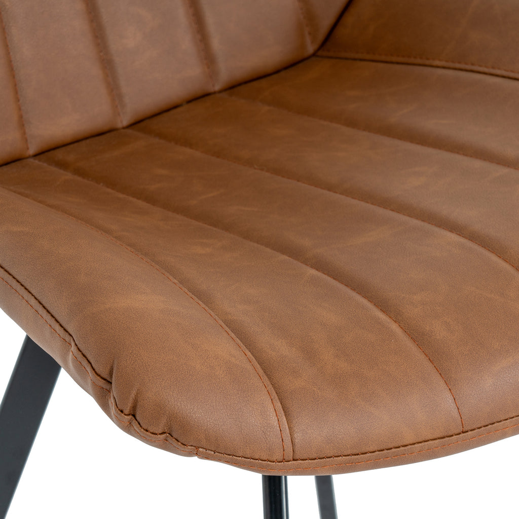 Malmo Tan Swivel Dining Chair – alternate view 5