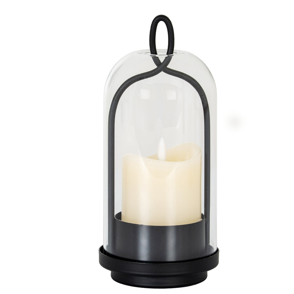 Nyx Medium Candle Holder With Glass Cloche – alternate view 2