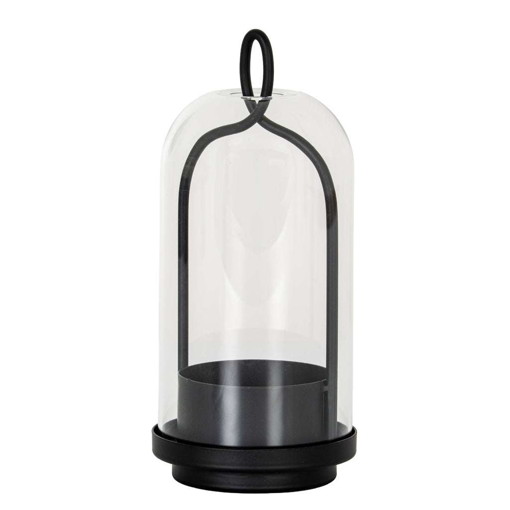 Nyx Medium Candle Holder With Glass Cloche