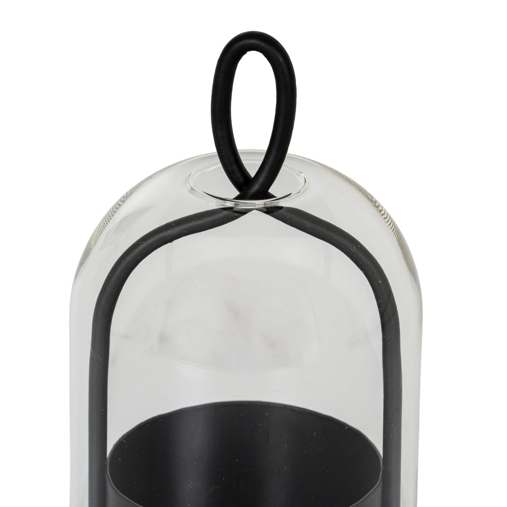 Nysa Large Candle Holder With Glass Cloche – alternate view 3