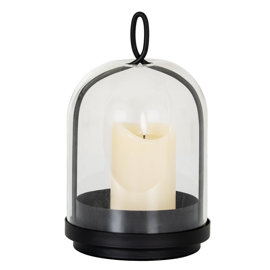 Nysa Medium Candle Holder With Glass Cloche – alternate view 2