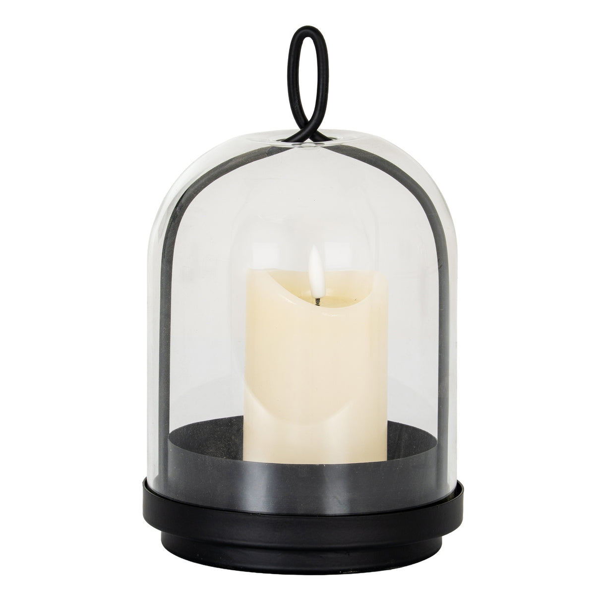 Nysa Medium Candle Holder With Glass Cloche – alternate view 2