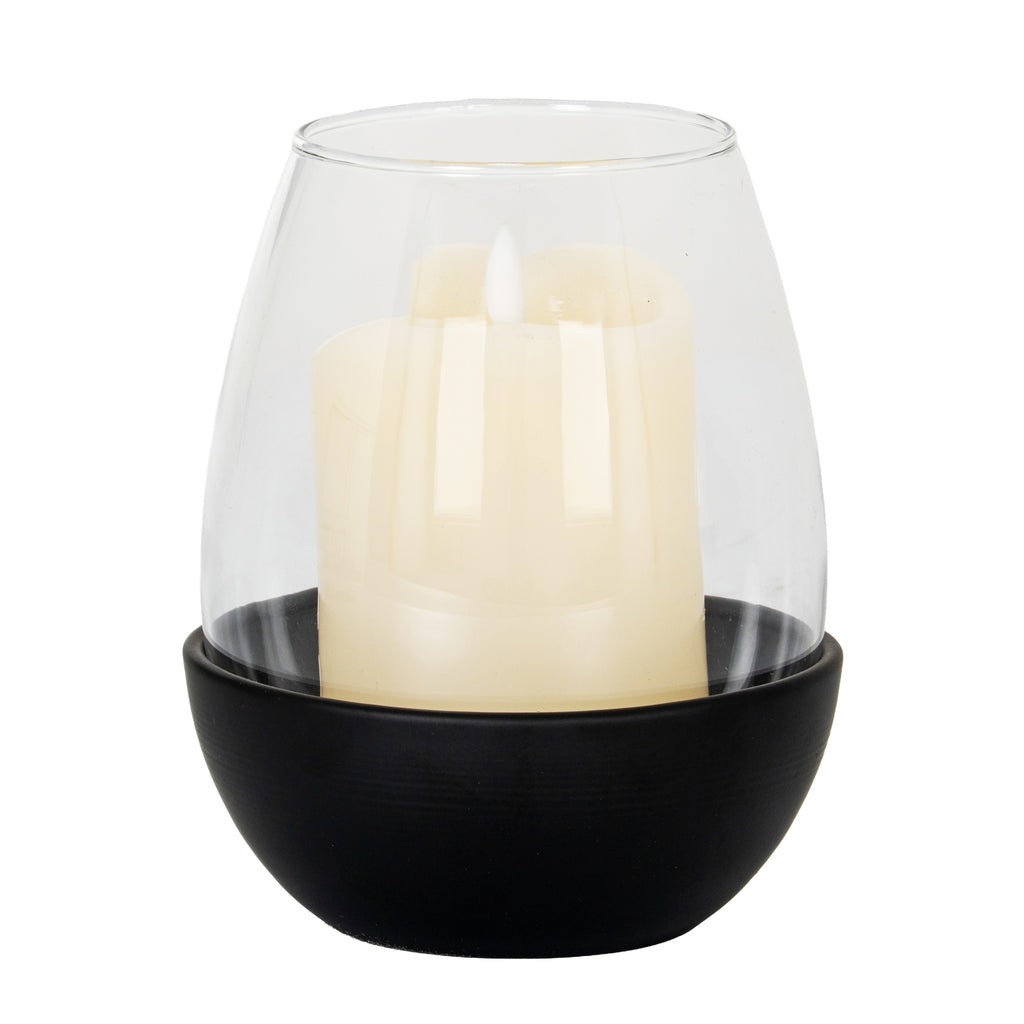 Neris Medium Candle Holder With Glass Goblet – alternate view 2