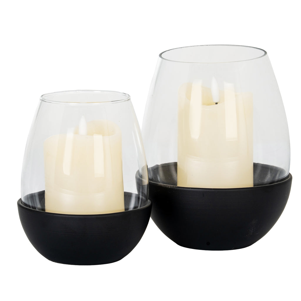 Neris Medium Candle Holder With Glass Goblet – alternate view 3