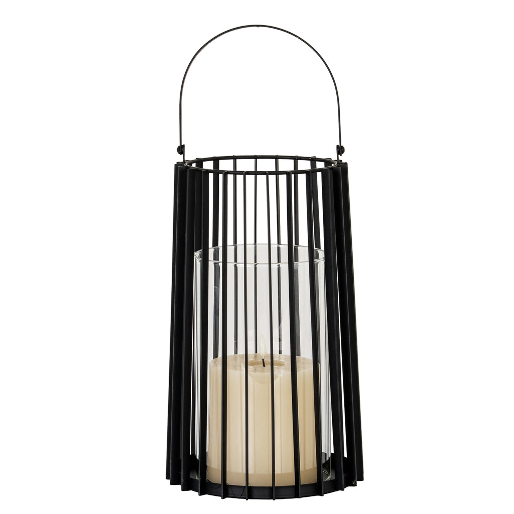 Lynk Large Lantern With Handle And Glass Candle Holder – alternate view 2