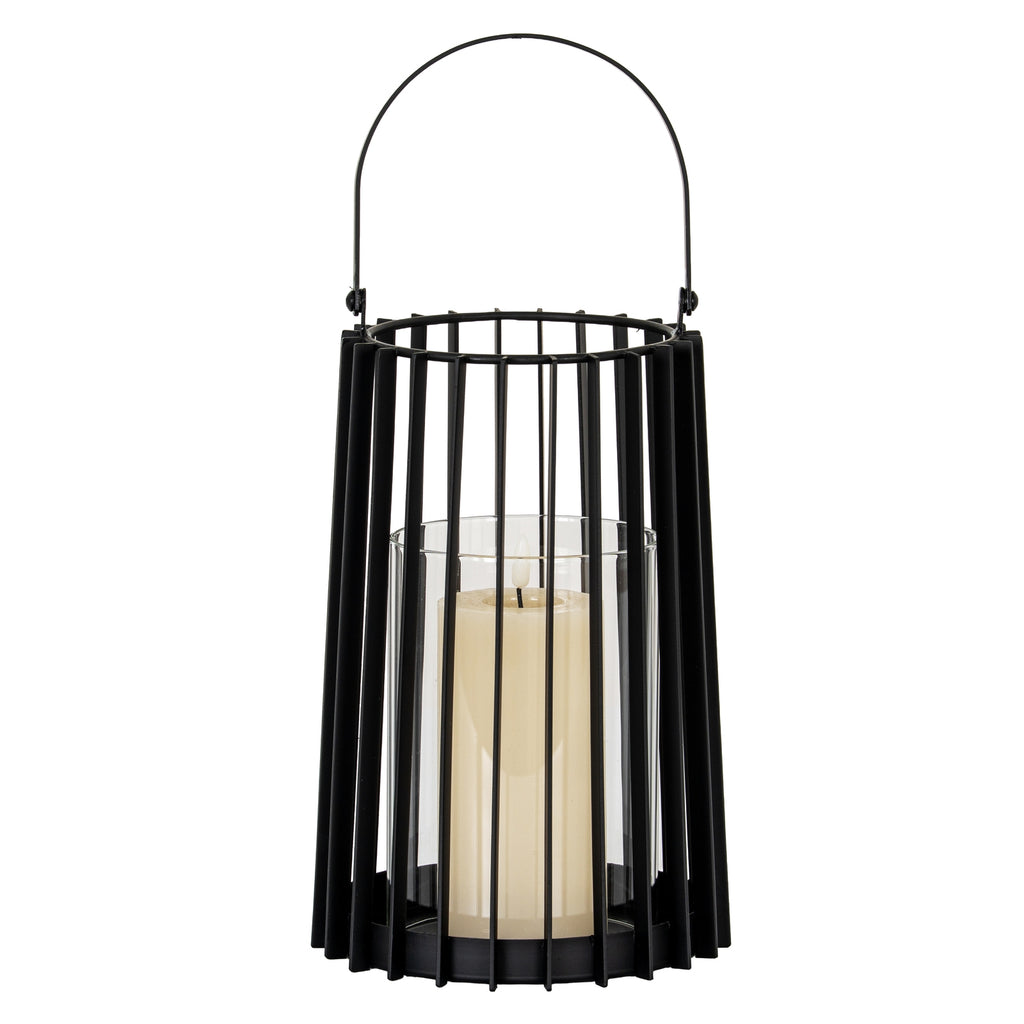 Lynk Medium Lantern With Handle And Glass Candle Holder – alternate view 2