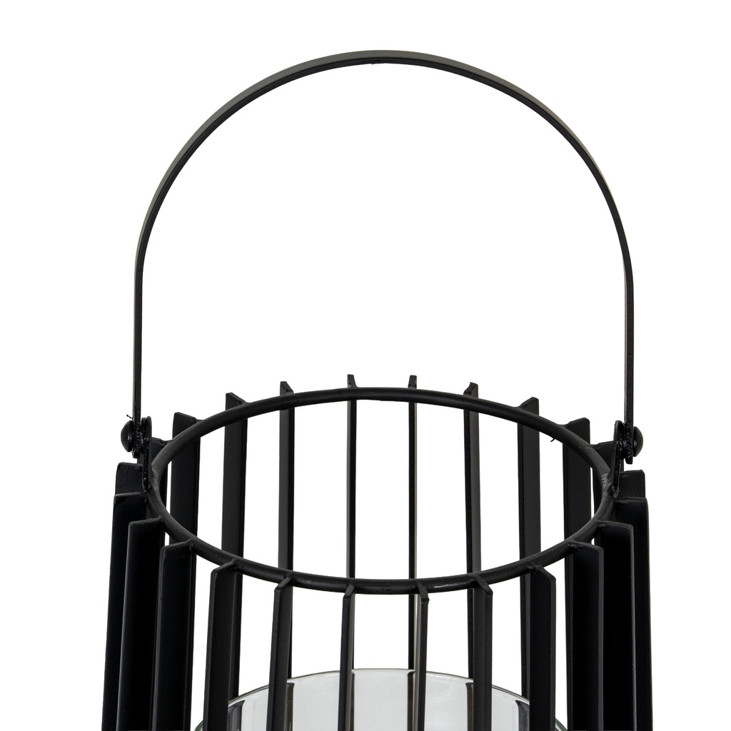 Lynk Medium Lantern With Handle And Glass Candle Holder – alternate view 3