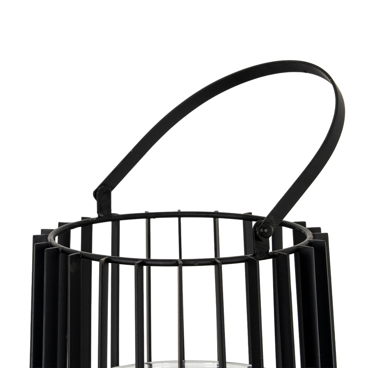 Lynk Medium Lantern With Handle And Glass Candle Holder – alternate view 4
