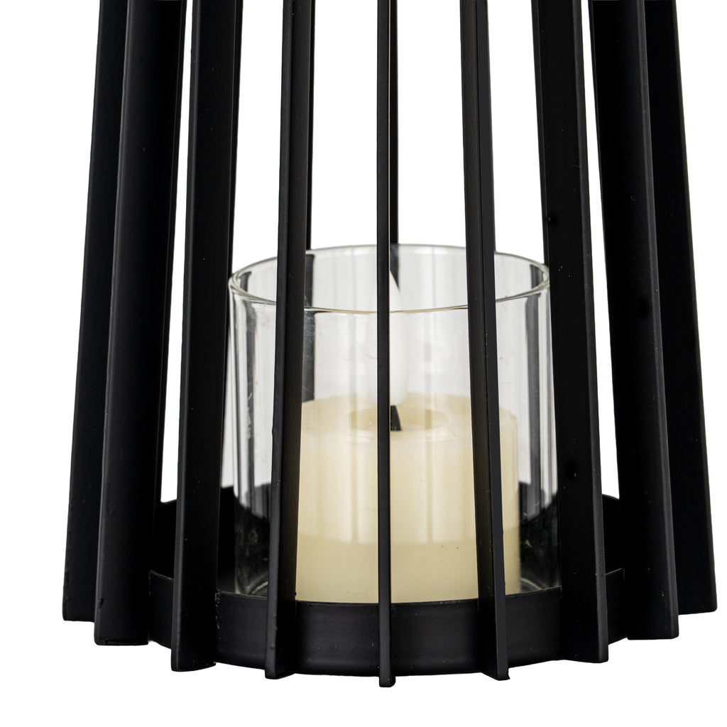 Lynk Small Lantern With Handle And Glass Candle Holder – alternate view 5