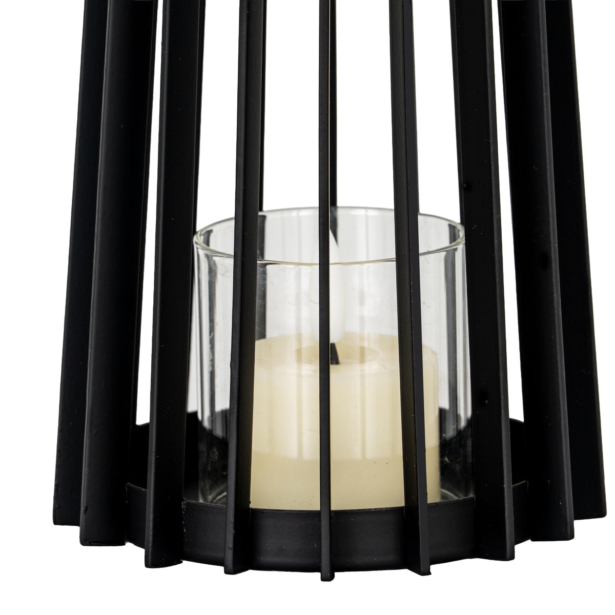 Lynk Small Lantern With Handle And Glass Candle Holder – alternate view 5