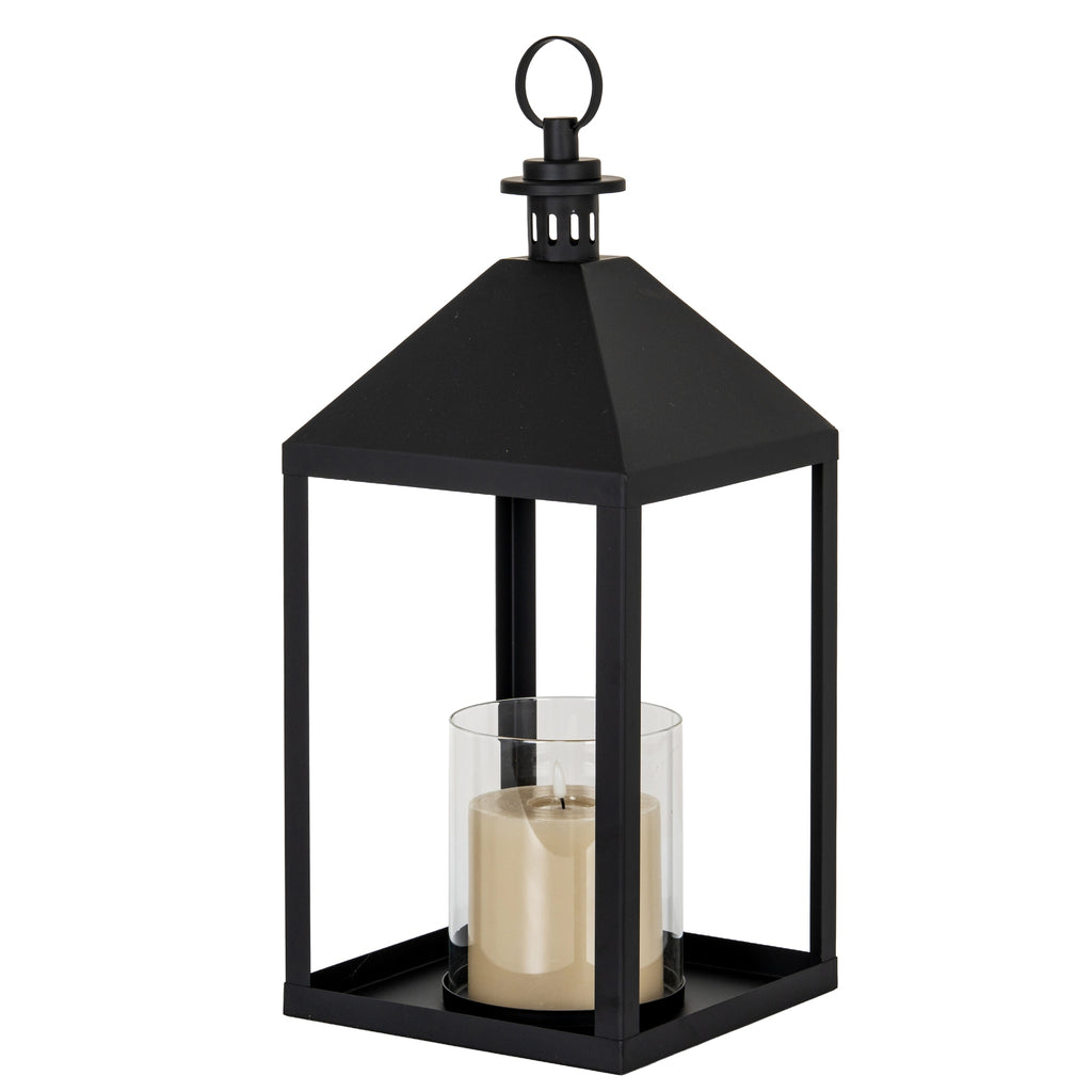 Astra Large Lantern With Glass Candle Holder – alternate view 2