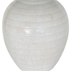 Chevronne Ceramic Table Lamp With Linen Shade – alternate view 3