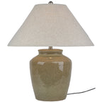 Mottura Ceramic Table Lamp With Edged Linen Shade – alternate view 2