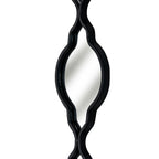 Black Quarterfoil Decorative Hanging Mirror – alternate view 3