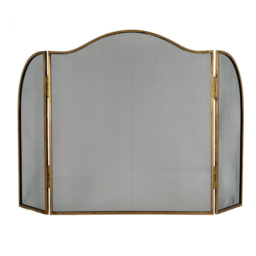 Antiqued Brass Large Fire Screen – alternate view 2