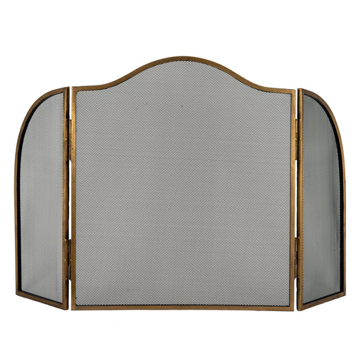 Antiqued Brass Fire Screen – alternate view 2