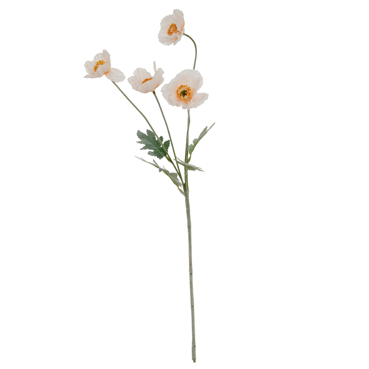 Cream Papaver Poppy Spray – alternate view 2