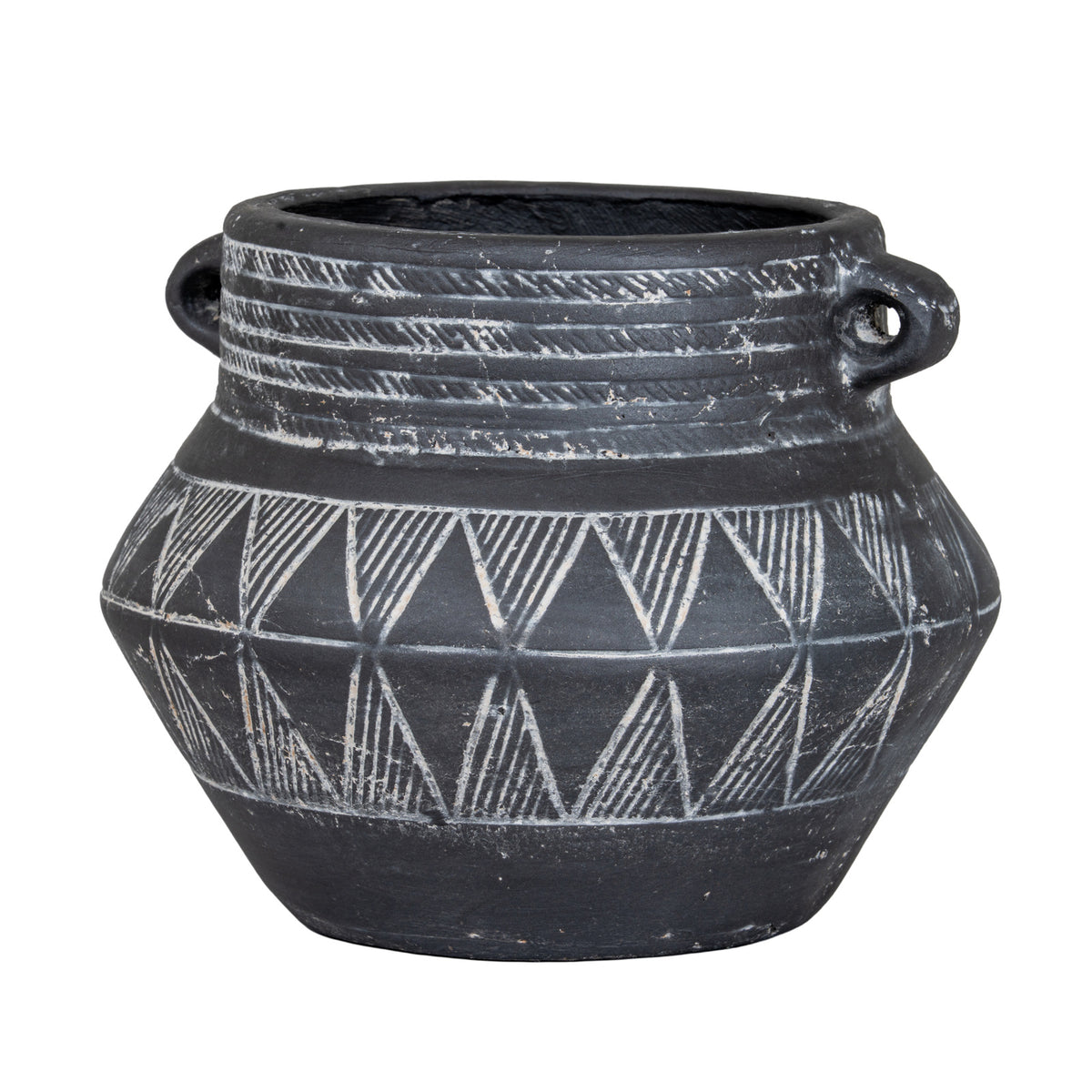 Etched Collection Pot With Handle – alternate view 2