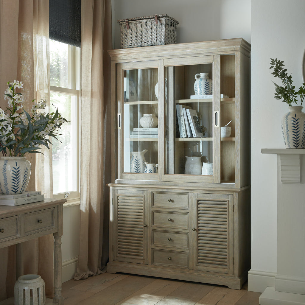 Delphine Collection 2 Door 4 Drawer Large Dresser Base – alternate view 2