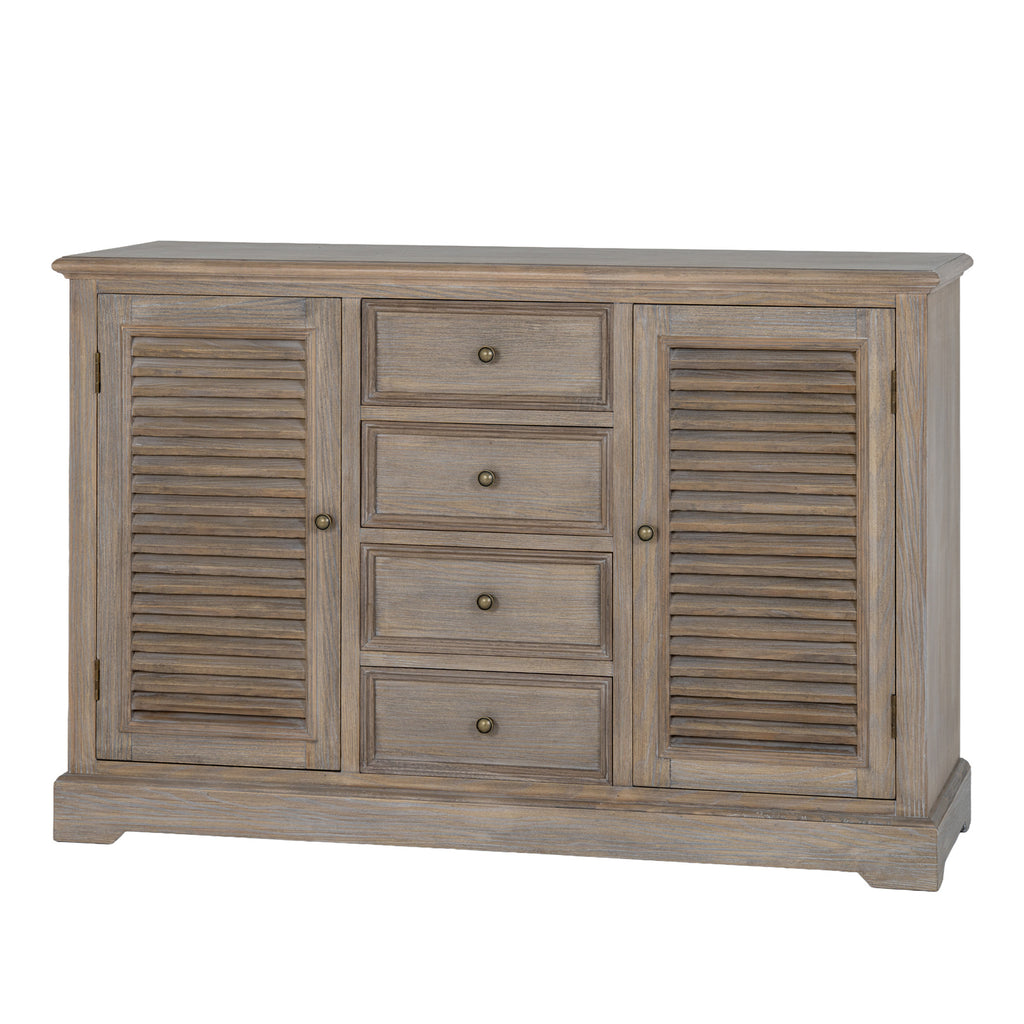 Delphine Collection 2 Door 4 Drawer Large Dresser Base – alternate view 3