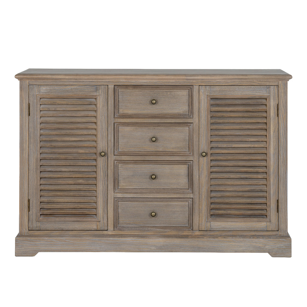 Delphine Collection 2 Door 4 Drawer Large Dresser Base – alternate view 4