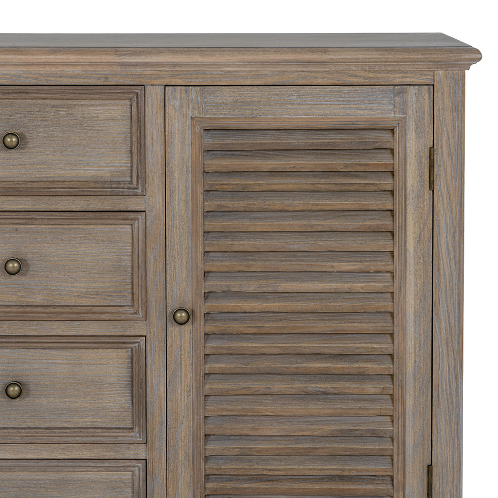 Delphine Collection 2 Door 4 Drawer Large Dresser Base – alternate view 5