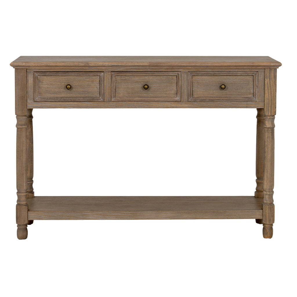 Delphine Collection 3 Drawer Console With Shelf