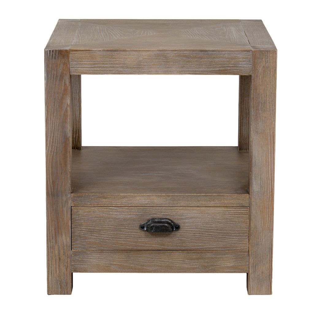 Haldon Collection 1 Drawer Side Table With Shelf – alternate view 4