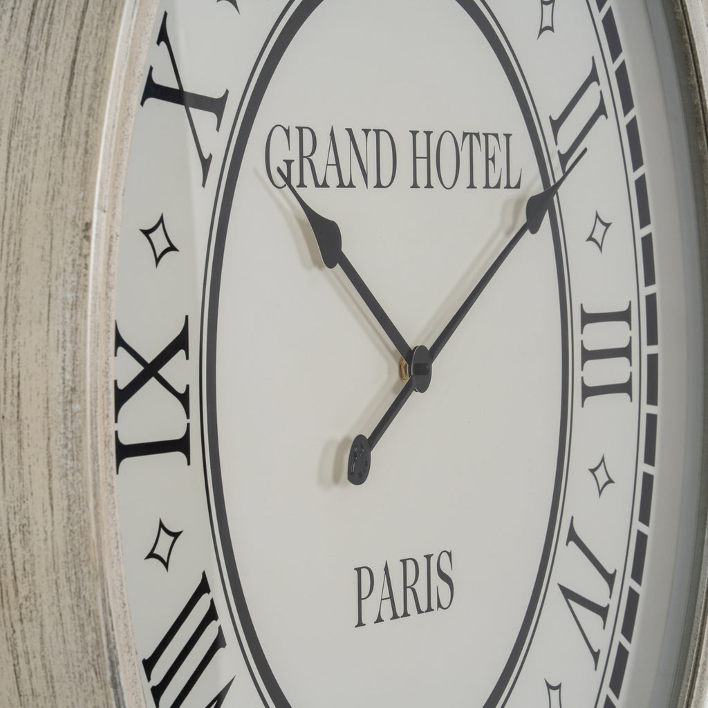 Hotel Paris Large Grey Clock With Glass – alternate view 2