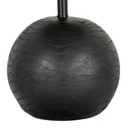 Black Cannon Table Lamp With Hessian Shade – alternate view 3